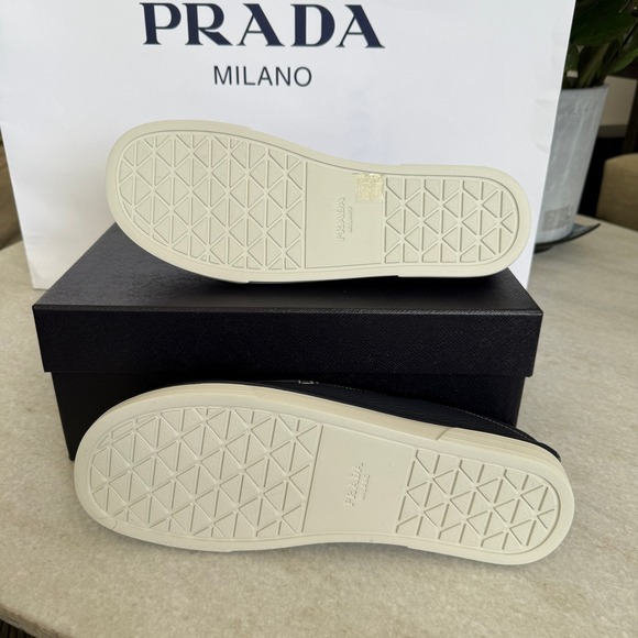 Prada Mens 2DF088 Baltico Blue Cervo Deerskin Leather Loafers UK 9 main image 15